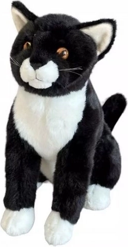 Gatita negra sentada de peluche 28 cm