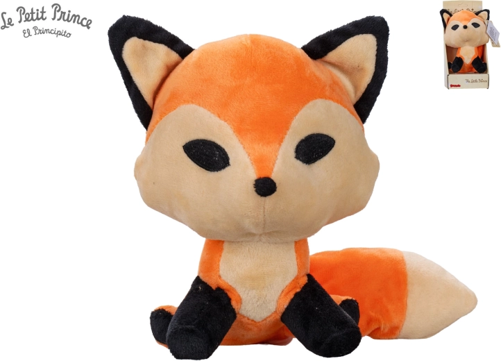 El principito – zorro de peluche 19 cm en cajita