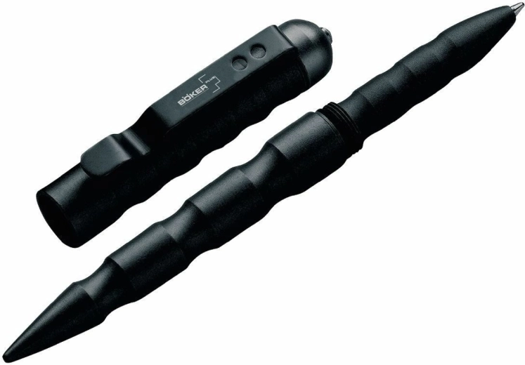Bolígrafo táctico Böker Plus MPP de aluminio, negro