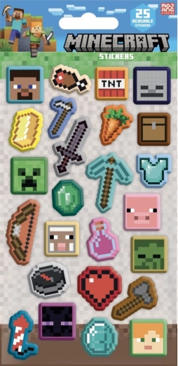 Pegatinas 3D de Minecraft