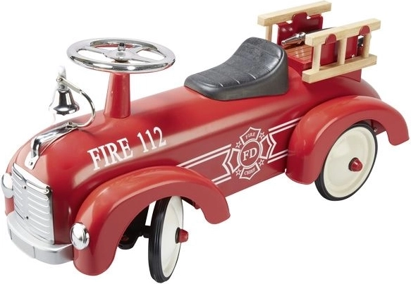Bicicleta de equilibrio de carreras estilo camión de bomberos