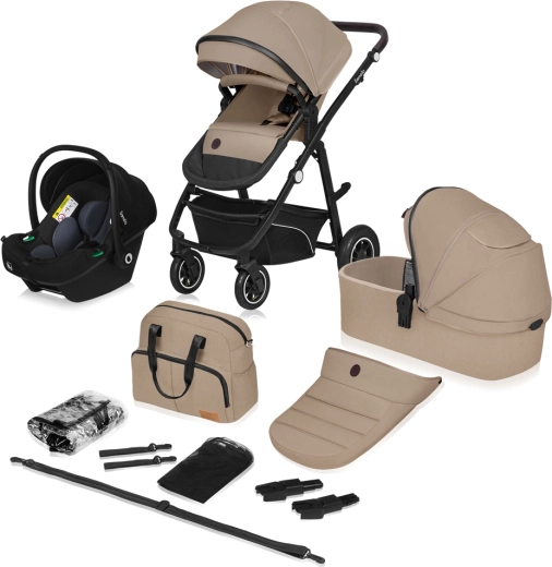 Cochecito combinado Lionelo Bianka 3 en 1 beige sand
