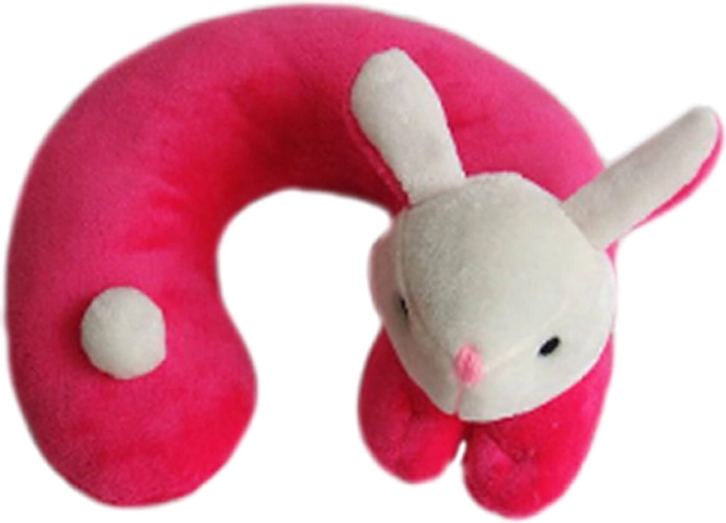 Almohada cervical de felpa con conejo 3D para niños