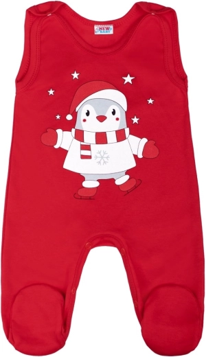 Pelele infantil de algodón New Baby Winter Penguin 74 (6–9 meses)