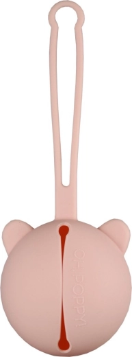OH,POPPY! Nola funda de silicona para chupetes rosa