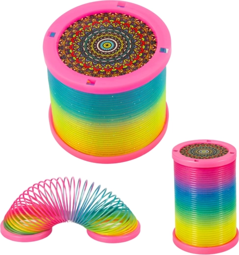 Colores arcoíris y efecto brillante
