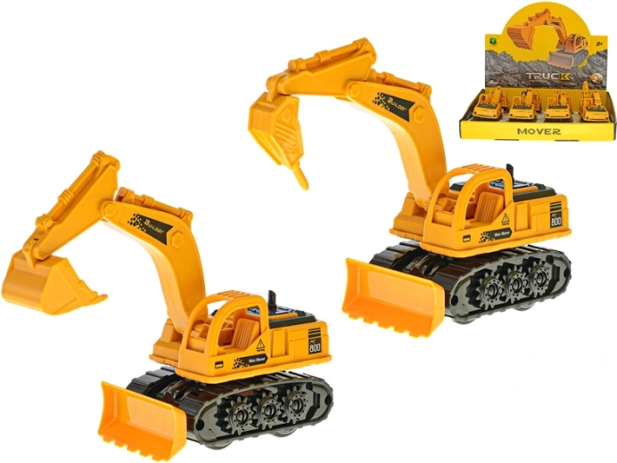 Excavadora de plástico de inercia 18 cm – 2 tipos