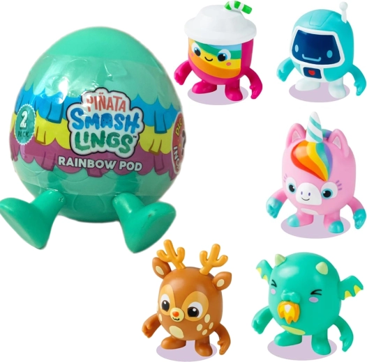 Piñata Smashlings Rainbow Pod – 2 figuras aleatorias en un huevito