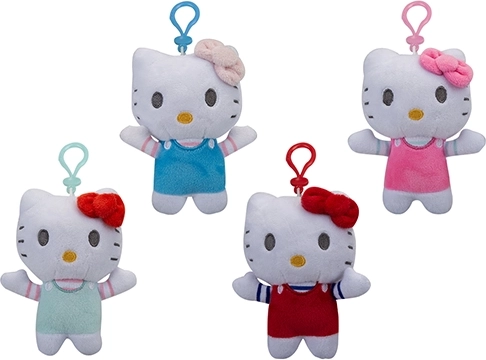 Peluche Hello Kitty con clip 12 cm - 1 unidad