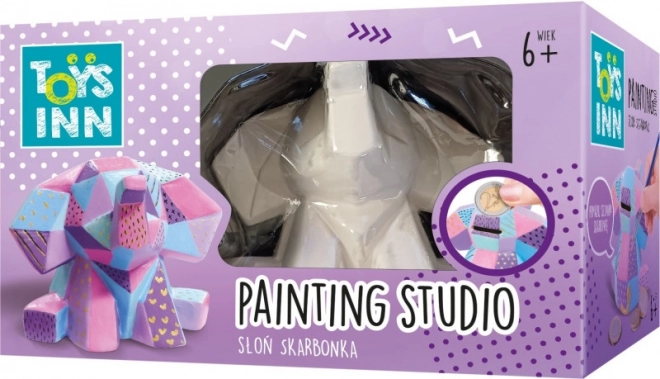 Figura de elefante hucha para pintar