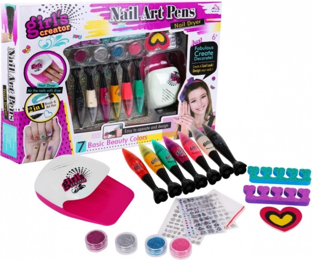 Set divertido para decorar uñas para niños 6+