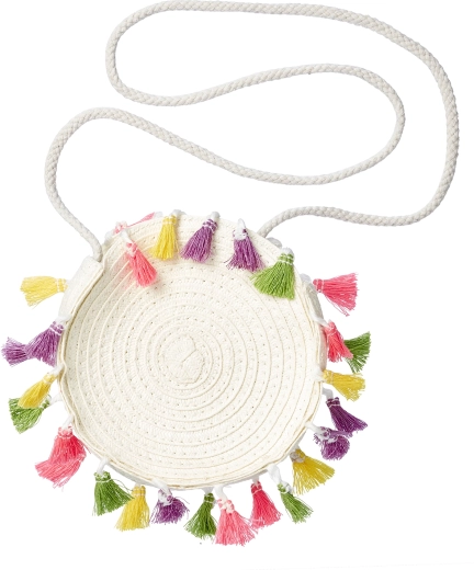 Souza! bolso infantil redondo con flecos Ela