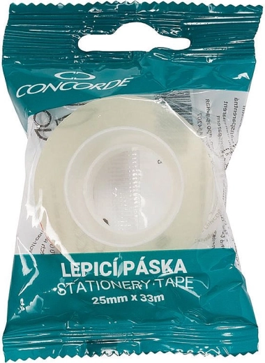 Cinta adhesiva CONCORDE 25 mm × 33 m transparente