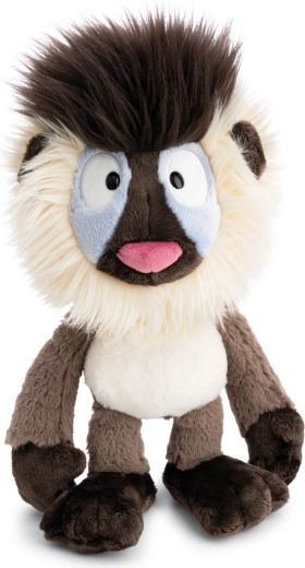 Suave mono de peluche con rostro expresivo