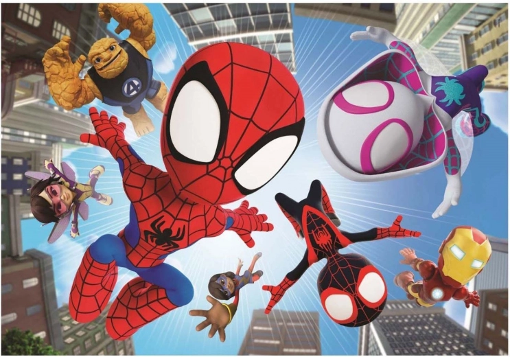 Puzle Spidey y sus amigos: En el aire 104 piezas