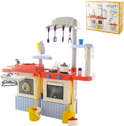 Cocinita infantil Infinity Premium con lavadora y tabla de planchar