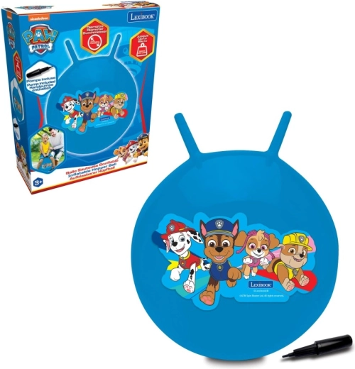Balón saltarín azul PAW Patrol con asas 45 cm de Lexibook