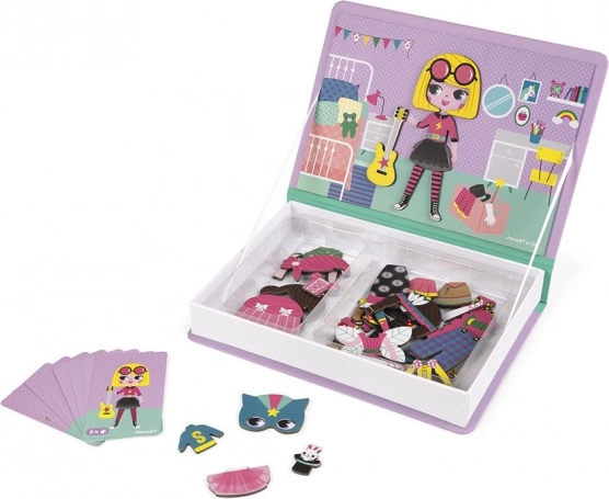 Janod Libro magnético para vestir – niñas