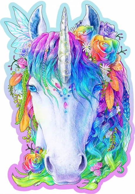 Puzzle de madera unicornio estilizado 150 piezas WOODEN CITY