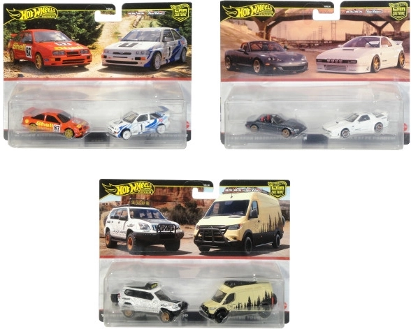 Set Hot Wheels Premium de 2 coches metálicos