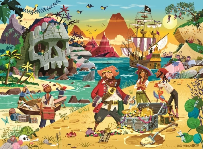 Puzzle Ravensburger Aventura de piratas XXL 100 piezas