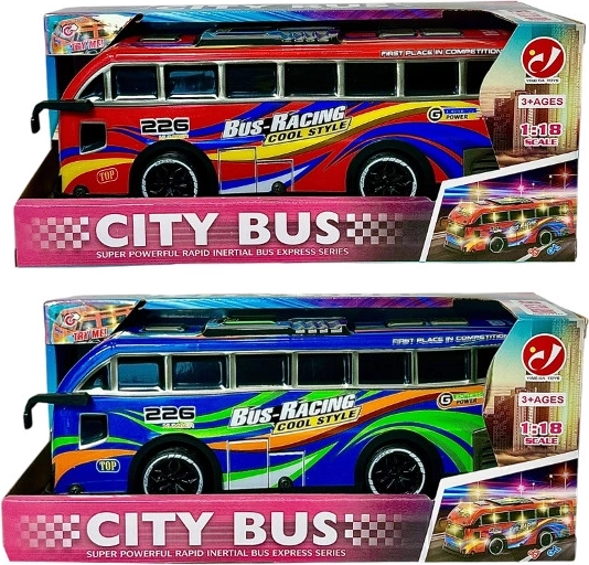 Autobús con efectos de sonido y carrocería iluminada