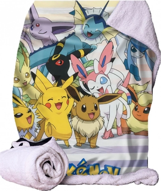 Manta con motivo de Pokémon Eevee 100x150 cm