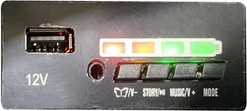 Unidad de sonido para vehículo eléctrico infantil BMW M4 Li-Power 12,6 V