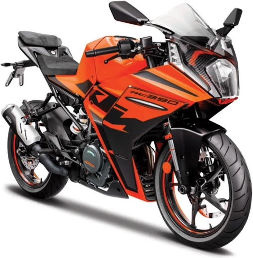 Maisto motocicleta KTM RC 390 naranja 1:18