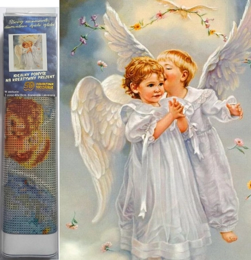 Pintura de diamantes Ángeles en el cielo 30x40 cm
