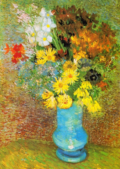 Disfrute del Puzzle Vincent van Gogh: Jarrón con margaritas y anémonas 1000 piezas