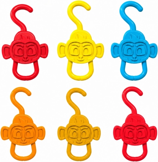 40 monos de colores en cuatro colores