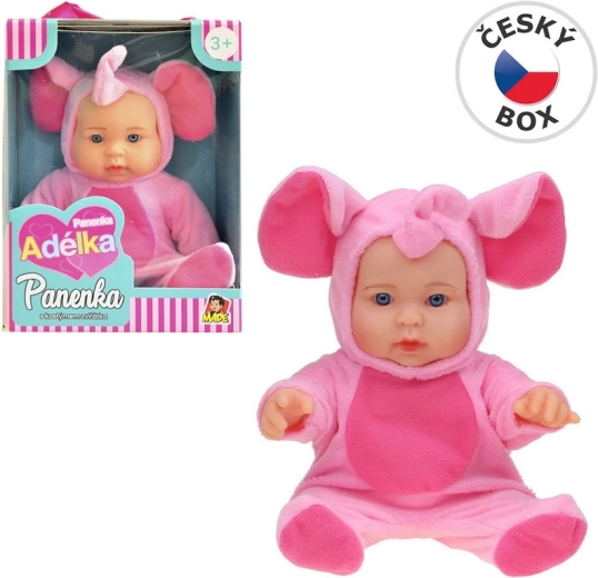 Muñeca con disfraz de animal 22,5 cm