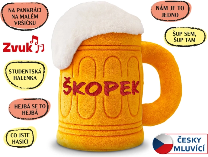 Peluche Škopek de 20 cm con melodías