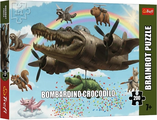 Puzzle Trefl BrainRots Bombardino Crocodilo de 200 piezas