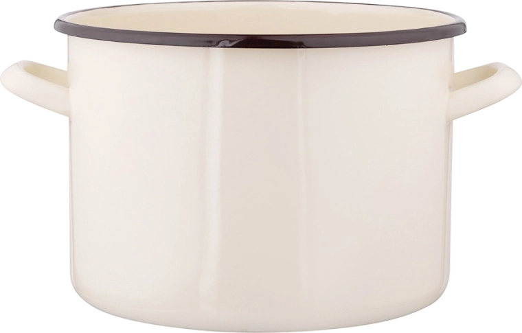 Olla esmaltada Silesia 7,5 l crema 24 cm