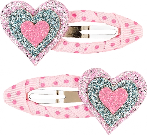 Horquillas para el pelo con corazones - 2 uds