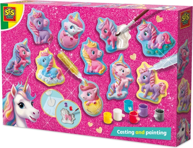 Set para moldear y pintar – crías de unicornios