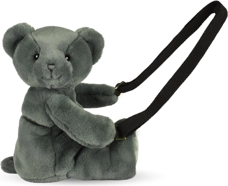 Bolso bandolera de peluche Doudou osito caqui 30 cm