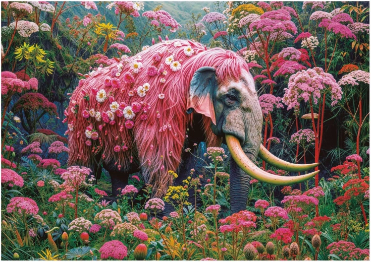 Educa Puzzle Elefante floral 1000 piezas
