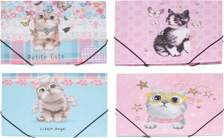Carpeta con goma Gato 31,4 × 23,5 cm