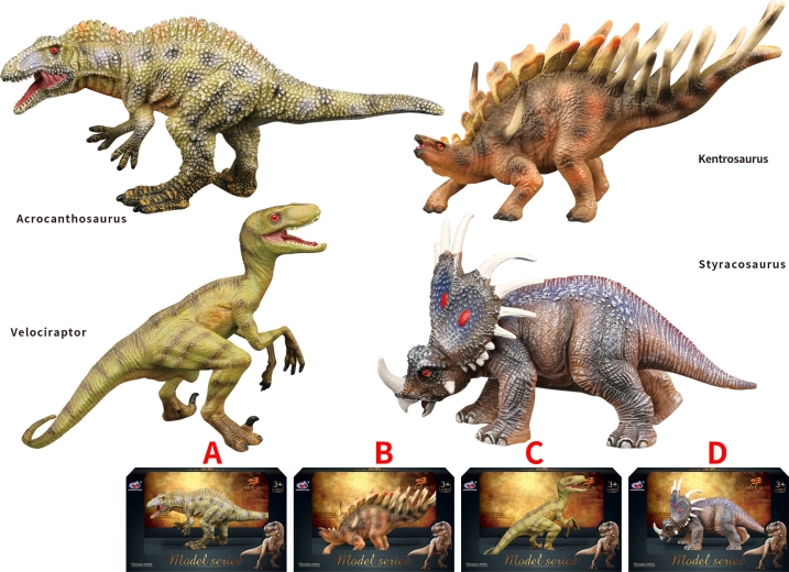 Mundo de dinosaurios – figuras de dinosaurios (4 tipos)
