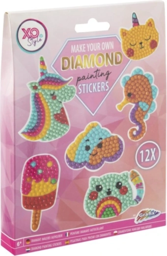 Pegatinas con Pintura de Diamantes Unicorn 12 uds