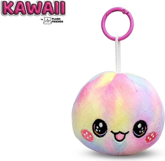 Plush Friends Kawaii llavero de peluche arcoíris Bao dumpling 8 cm