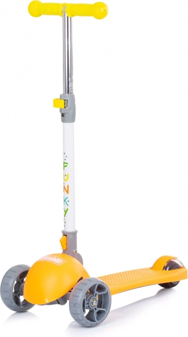 Patinete para niños Chipolino Funky Orange con ruedas LED