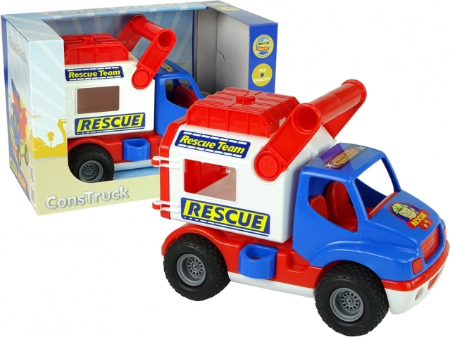 Coche de rescate ConTruck azul‑blanco POLESIE