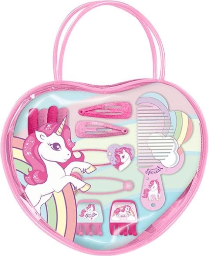 Estuche con accesorios para el cabello Unicorn