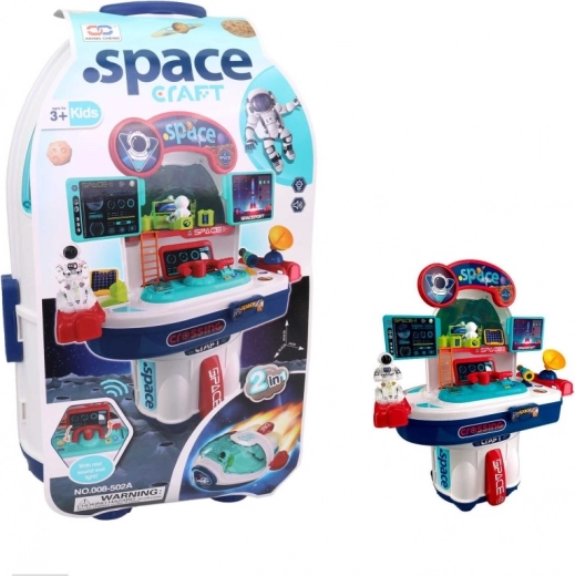 Cohete espacial con accesorios a pilas
