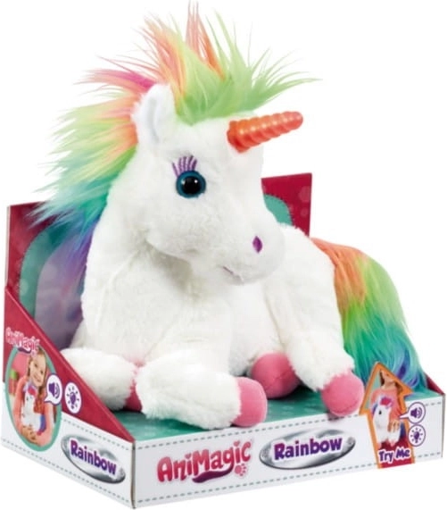 Unicornio de peluche luminoso ANIMAGIC Rainbow