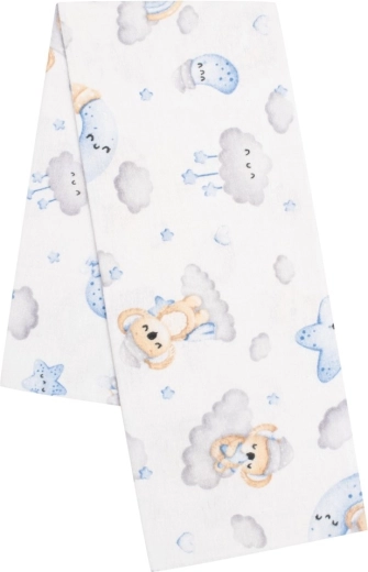 Pañal de franela estampado New Baby koala azul